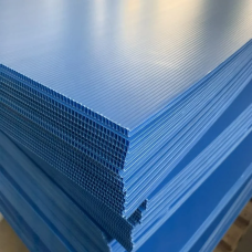 Полипропилен листовой сотовый синий PP 3х2000 мм