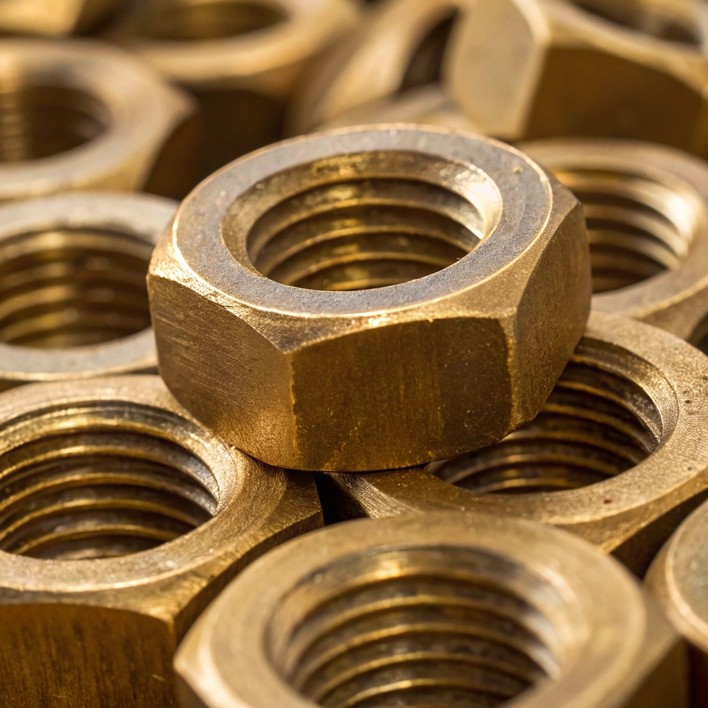 Гайка латунная М27 шаг резьбы 3 мм Л63 ГОСТ 1759.0-87